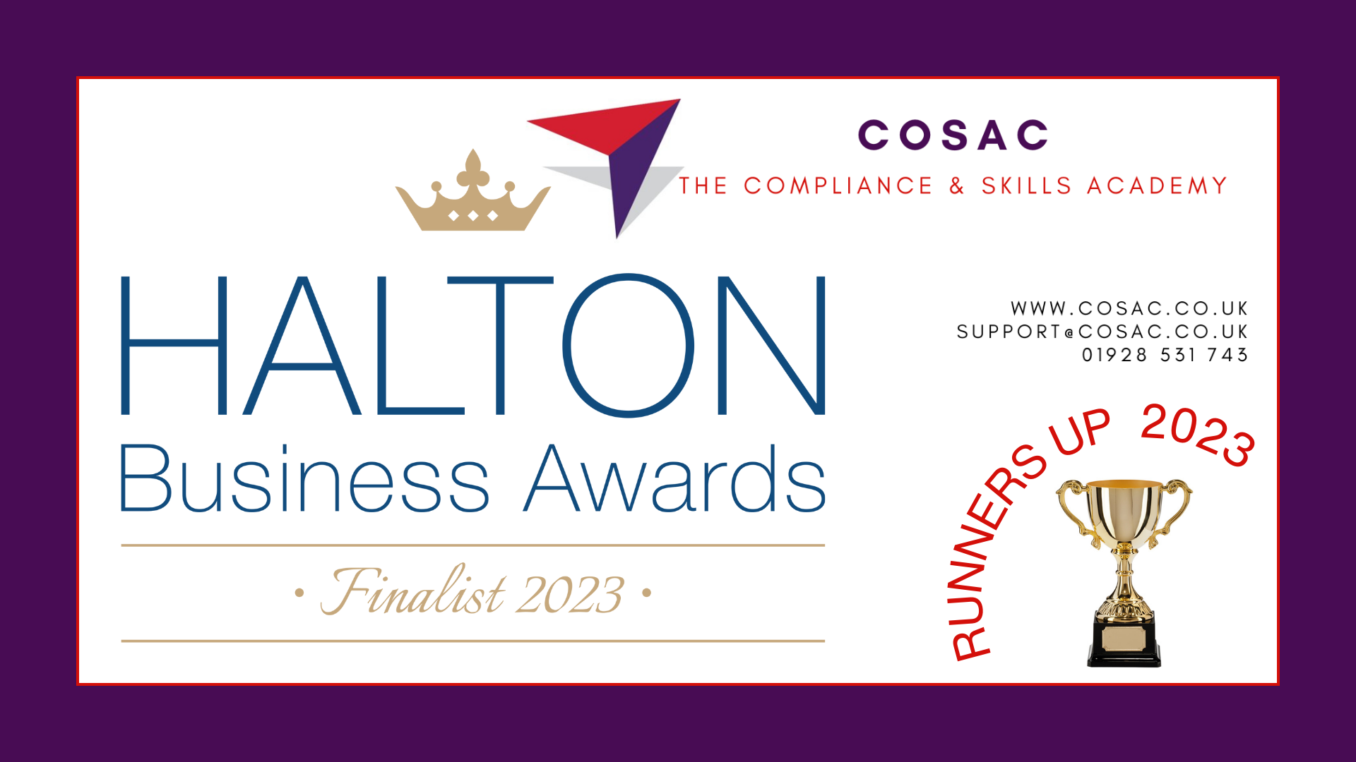 Halton Business Awards 2023 Runners Up